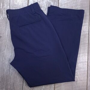 Under Armour Golf Pants Mens 36x30 Navy Blue Performance Straight Leg Trousers